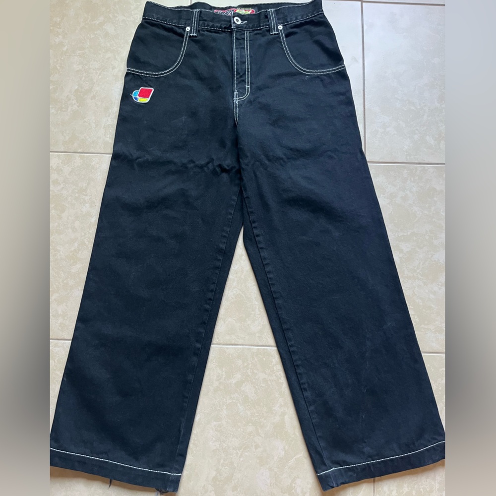 JNCO Pipes Jeans with Logo Patch
